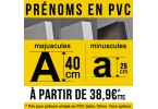Prénoms PVC (40 cm)