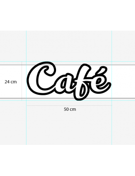 « Café » 24 cm hauteur