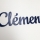 Prénom alu lettres attachées Clément