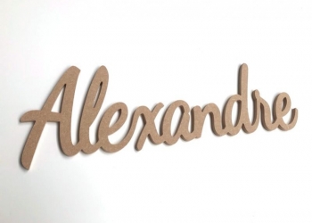 Prénom bois décoratif - Alexandre