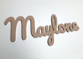 Prénom en bois pour prénom Maylone